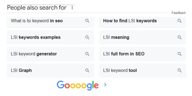 what is the meaning of lsi term in seo